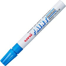 uniball&#8482; uni-Paint PX-20 Oil-Based Paint Marker Medium Marker Point - Blue Ink - Oil Based - White Barrel - 1 Each