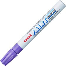 uniball&#8482; uni-Paint PX-20 Oil-Based Paint Marker Medium Marker Point - Violet Ink - Oil Based - White Barrel - 1 Each
