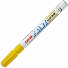 uniball&#8482; uni-Paint PX-21 Oil-Based Paint Marker Fine Marker Point - Yellow Ink - Oil Based - 1 Each