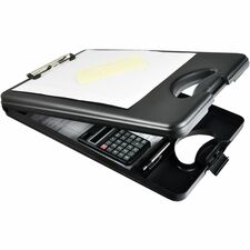 Saunders Deskmate II Portable Desktop 0.50" Clip Capacity - Storage for Stationary - Bottom Opening - 10" x 16" Sheet Size - Polypropylene - Black - 1 Each