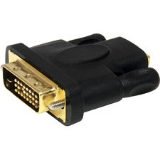 StarTech.com HDMI to DVI-D Video Cable Adapter - F/M 1 x HDMI Digital Audio/Video Female - 1 x DVI-D Digital Video Male - Gold Connector - Black - 1 Each