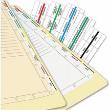 Tabbies Medical Chart Index Divider Sheets Blank Tab(s) - 7 Hole Punched - White Divider - White Tab(s) - Punched - 400 / Box
