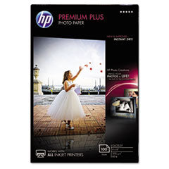 Premium Plus Photo Paper, 11.5 mil, 4 x 6, Glossy White, 100/Pack