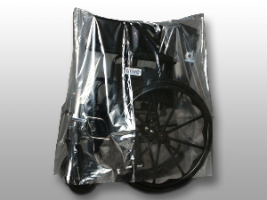 Low Density Equipment Cover on Roll -- Walker/Wheelchair/Commode - Size: 28 X 22 X 35 - Clear - Guage: 1.5 mil