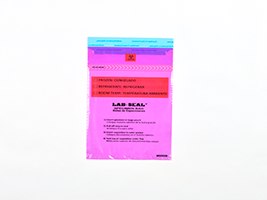 Lab Seal® Tamper-Evident Specimen Bags with Removable Biohazard Symbol - Purple Tint - Size: 6 X 10 - Purple - Guage: 1.8 mil