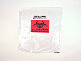 Lab-Loc® Specimen Bags - Large Size - Size: 14 X 20 - Clear - Guage: 2 mil