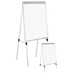 Dry Erase Board with A-Frame Easel, 29 x 41, White Surface, Silver Frame