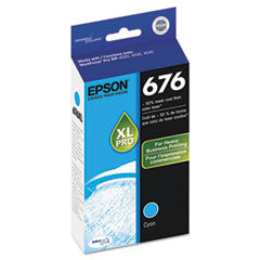 T676XL220-S (676XL) High-Yield Ink, 2,400 Page-Yield, Cyan