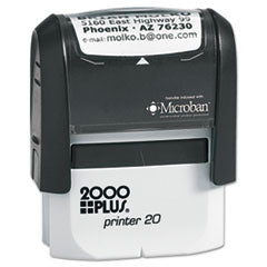 Self-Inking Custom Message Stamp, 0.25 x 1.38