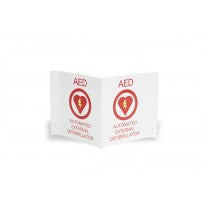 AED Wall Sign Kit, One Flush and One 3-D Wall Sign