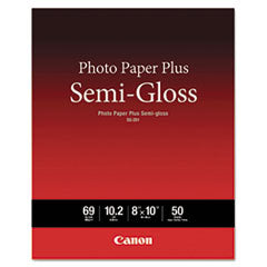 Photo Paper Plus Semi-Gloss, 10.2 mil, 8 x 10, Semi-Gloss White, 50/Pack