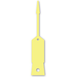 Self-Lock Key Tags - Yellow 1000 / PK