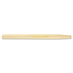 Tapered End Broom Handle, Lacquered Hardwood, 1.13" dia x 54", Natural