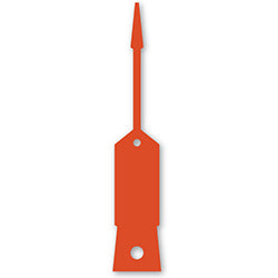 Self-Lock Key Tags - Orange 1000 / PK