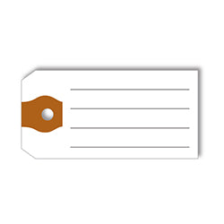 Multi-Purpose Tags - White (No Rings) 500 / PK