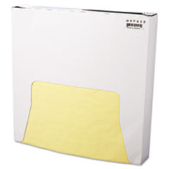 Grease-Resistant Paper Wraps and Liners, 12 x 12, Yellow, 1,000/Box, 5 Boxes/Carton