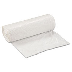 Low-Density Commercial Can Liners, 30 gal, 0.8 mil, 30" x 36", White, 25 Bags/Roll, 8 Rolls/Carton