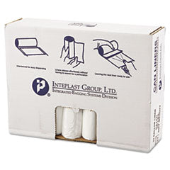 High-Density Commercial Can Liners Value Pack, 33 gal, 10 mic, 33" x 39", Clear, 25 Bags/Roll, 20 Rolls/Carton