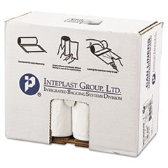 Low-Density Commercial Can Liners, 30 gal, 0.7 mil, 30" x 36", White, 25 Bags/Roll, 8 Rolls/Carton