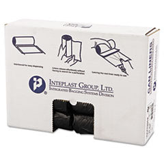 High-Density Commercial Can Liners, 16 gal, 6 mic, 24" x 33", Black, 50 Bags/Roll, 20 Rolls/Carton