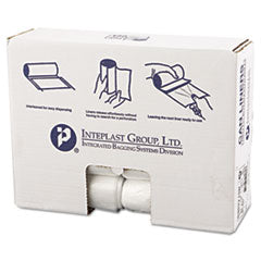 High-Density Interleaved Commercial Can Liners, 30 gal, 13 mic, 30" x 37", Clear, 25 Bags/Roll, 20 Rolls/Carton