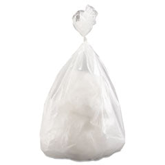 High-Density Commercial Can Liners Value Pack, 60 gal, 14 mic, 38" x 58", Clear, 25 Bags/Roll, 8 Rolls/Carton