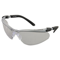 BX Molded-In Diopter Safety Glasses, 1.5+ Diopter Strength, Silver/Black Frame, Clear Lens, 20/Box