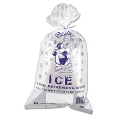 Ice Bags, 1.5 mil, 11" x 20", Clear, 1,000/Carton