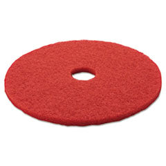 Low-Speed Buffer Floor Pads 5100, 20" Diameter, Red, 5/Carton