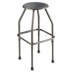 Diesel Industrial Stool with Stationary Seat, Backless, Supports Up to 250 lb, 22" to 30" Seat Height, Pewter