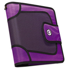 Premium Velcro Closure Binder, 3 Rings, 2" Capacity, 11 x 8.5, Purple