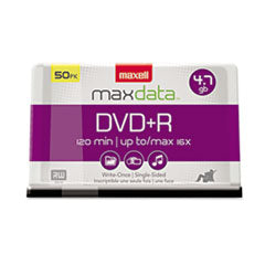 DVD+R High-Speed Recordable Disc, 4.7 GB, 16x, Spindle, Silver, 50/Pack