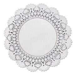 Cambridge Lace Doilies, Round, 8", White, 1,000/Carton