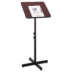 Adjustable Speaker Stand, 21 x 21 x 29.5 to 46, Mahogany/Black