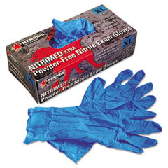 Nitri-Med Disposable Nitrile Gloves, Blue, X-Large, 100/Box