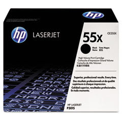 HP 55X, (CE255X) High-Yield Black Original LaserJet Toner Cartridge