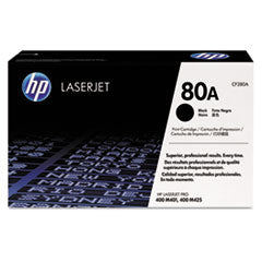 HP 80A, (CF280A) Black Original LaserJet Toner Cartridge