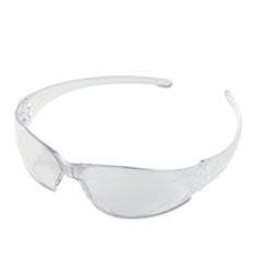 Checkmate Wraparound Safety Glasses, CLR Polycarbonate Frame, Coated Clear Lens