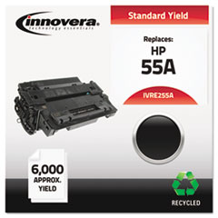 Alternative for CE255A (55A) Laser Toner, 6000 Yield, Black