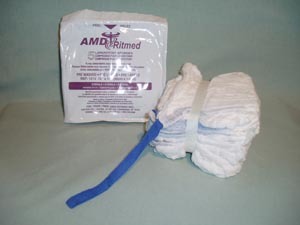 Laparotomy Sponges - Sterile - 18" x 18" - 4 ply - Prewashed - Banded in 5's - in Tray