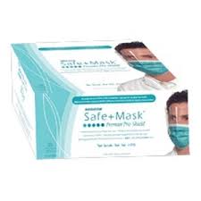 Face Mask - Procedure Earloop Mask with Shield - Teal Pleated