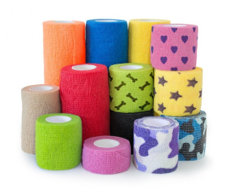 Cohesive Bandage - 1" x 5 yards - Assorted