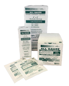 General Use Gauze Sponges Sterile 2'S - 2" x 2" - 12 ply