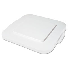 SpaceSaver Square Container Lids, 10.5 x 11.3, White, Plastic