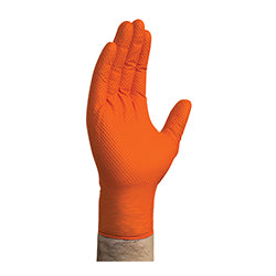 Orange Nitrile Gloves -M (Powder Free) (8 mil) 100 / BX