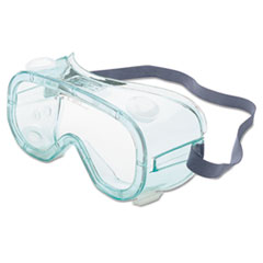 A610S Safety Goggles, Indirect Vent, Green-Tint Fog-Ban Lens