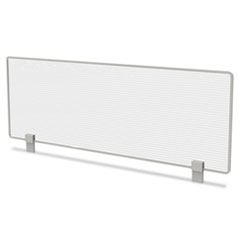 Trento Line Dividing Panel, Polycarbonate, 47.13w x 1.75d x 15.5h, Translucent