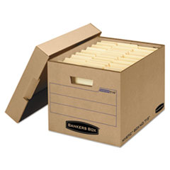 Filing Box, Letter/Legal Files, 13" x 16.25" x 12", Kraft, 25/Carton