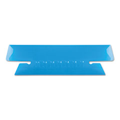 Transparent Colored Tabs For Hanging File Folders, 1/3-Cut, Blue, 3.5" Wide, 25/Pack