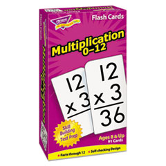 Skill Drill Flash Cards, Multiplication, 3 x 6, Black and White, 91/Pack